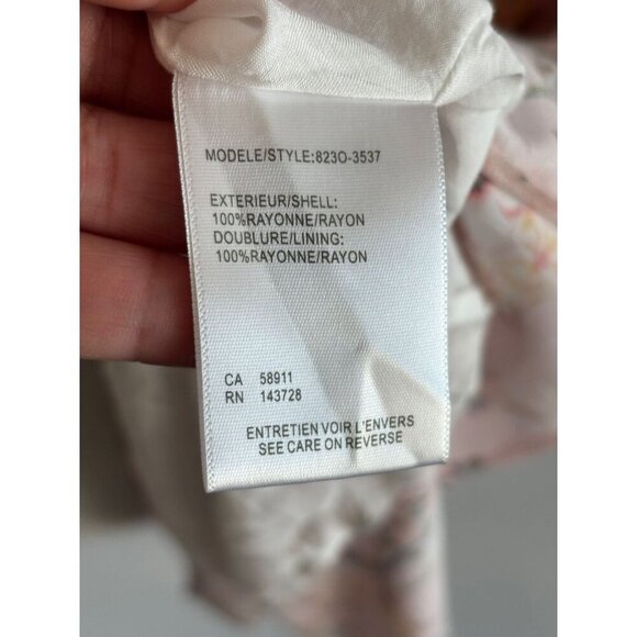 Tribal Femme Womens Pop Over Pink Paradise Cap Sleeve A-Line Midi Dress Sz L - Picture 14 of 15